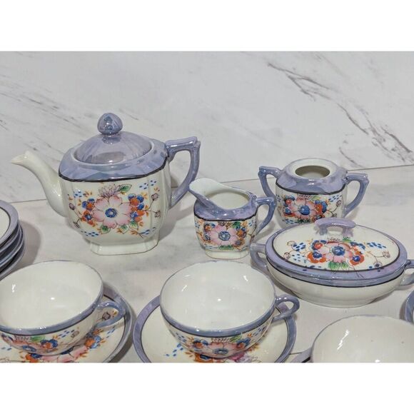 No Brand Made In Japan 23-Piece Child Tea Set Floral Design - Picture 2 of 7